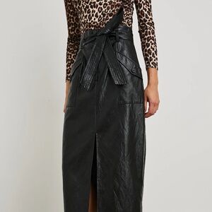 RAILS Edem Black Faux Leather Skirt (Size 2XL or XXL)